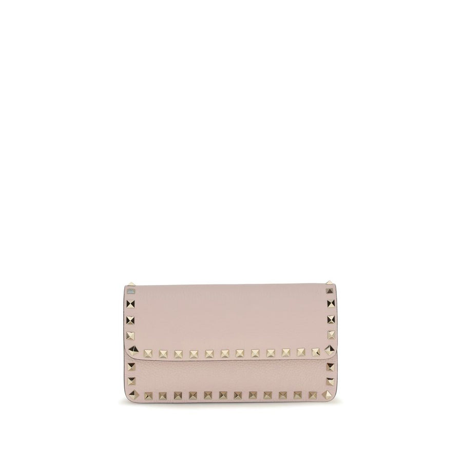 Valentino Garavani 100% Calf Leather Bos Taurus wallet in beige