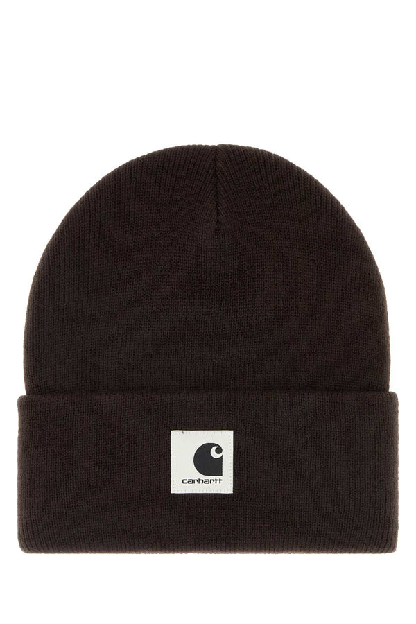 Dark Brown Knit W Ashley Beanie Exterior: Acrylic Cappelli