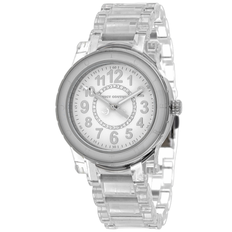 Juicy Couture Stainless steel case watch in white