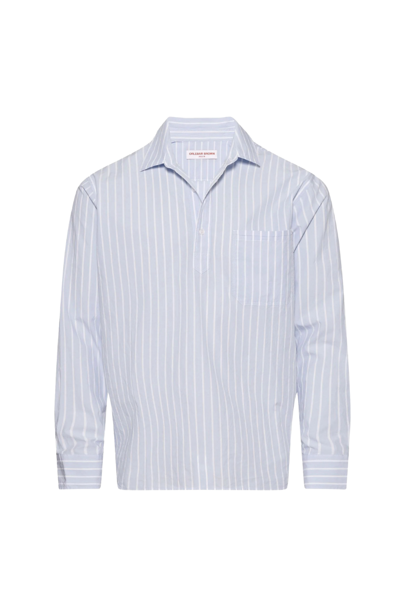 Orlebar Brown 100% cotton shirt in blue