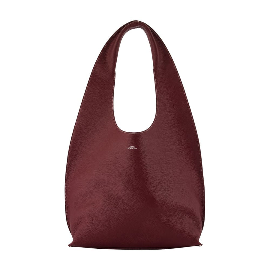 Le Neige Clou Shoulder Bag - A.p.c. Leather Burgundy Cowhide / Shoulder-hobo-bags