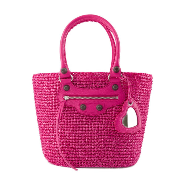 Balenciaga nylon shoulder bag in pink