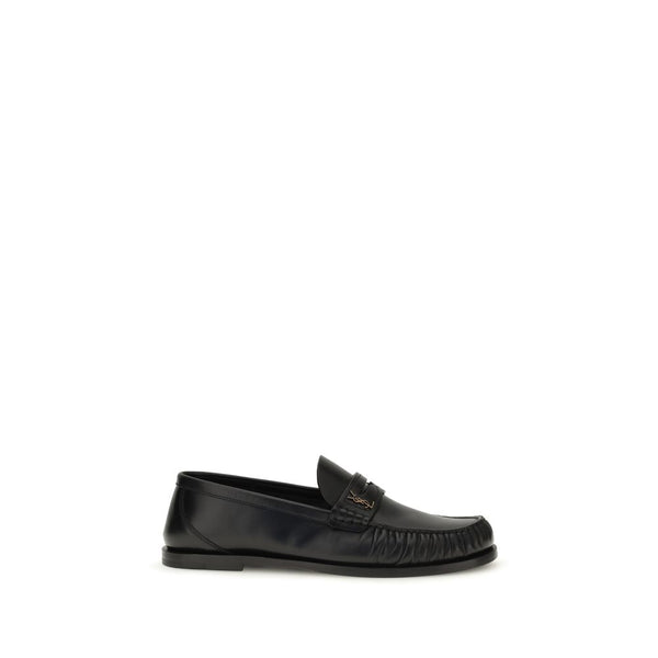 Saint Laurent Upper 100% Calf Leather Bos Taurus loafer in black