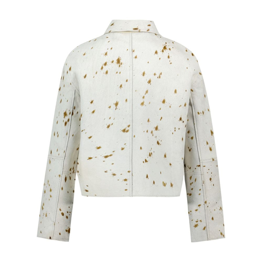 SamsøE SamsøE Cowhide jacket in beige