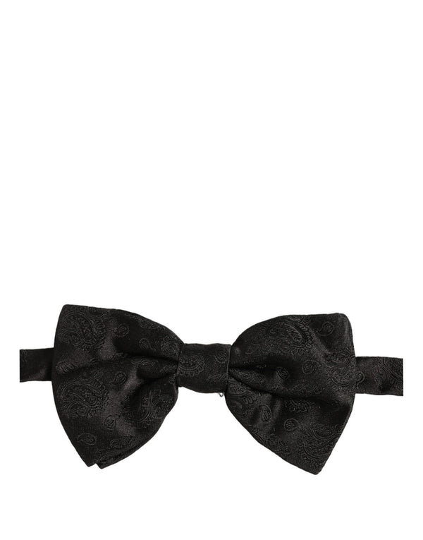 Dolce & Gabbana 100% Silk bow tie in black