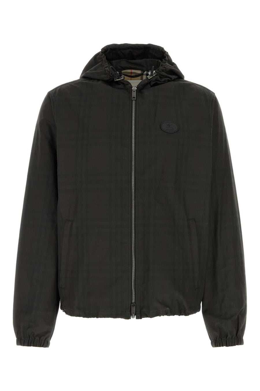 Printed Cotton Newport Jacket Sandipcheck Exterior: Giacche E Gilet