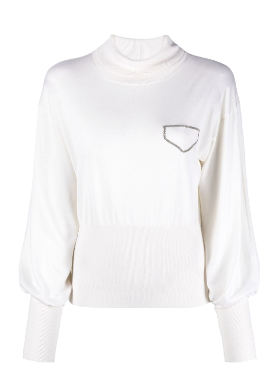 Fabiana Filippi Cashmere 70% sweater in white