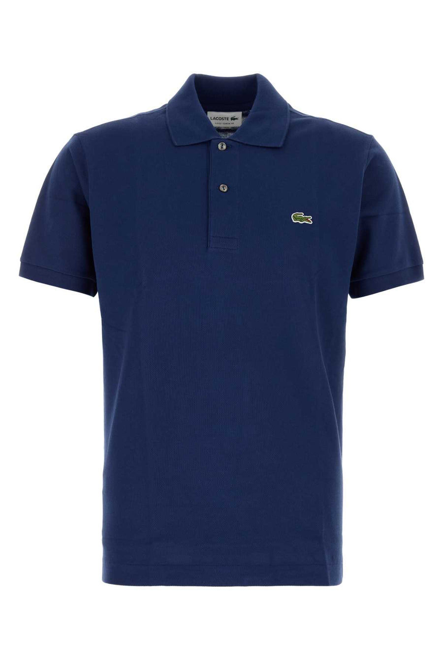 Blue Piquet Polo Shirt Exterior: Cotton