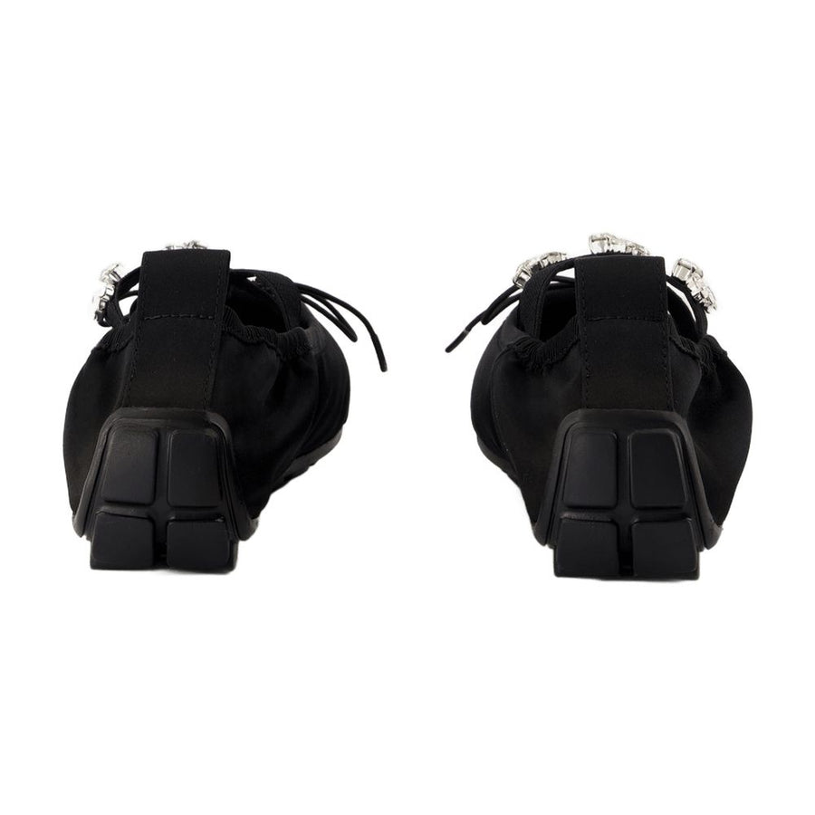 Simone Rocha synthetic ballet flat in black