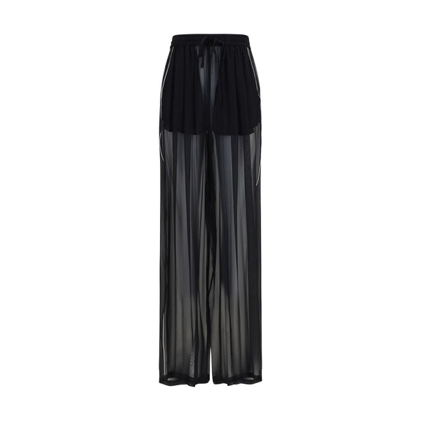 Dolce & Gabbana 100% Silk trousers in black