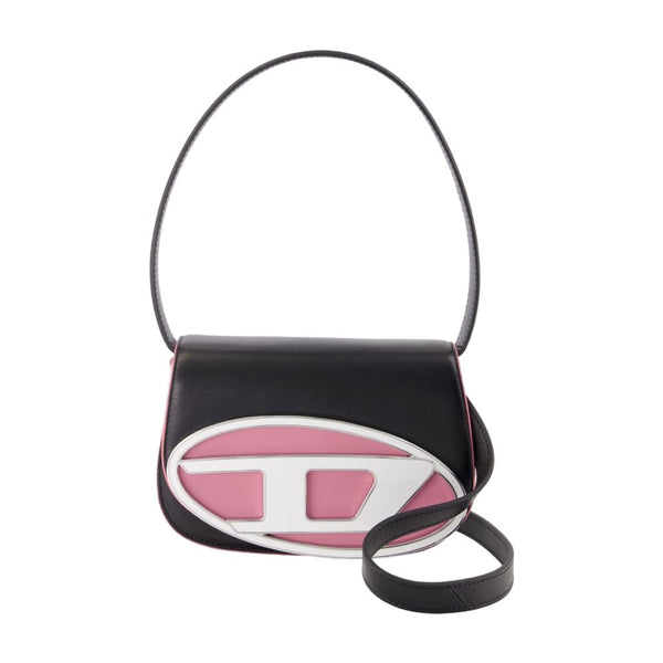 1dr Shoulder Bag - Diesel Leather Black Cowhide / Shoulder-hobo-bags