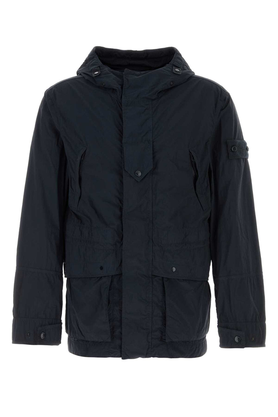 Midnight Blue Nylon Parka V0020 Exterior: Giubbini