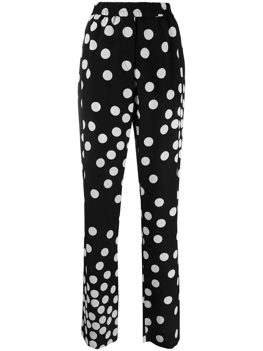 Valentino Silk trousers in black