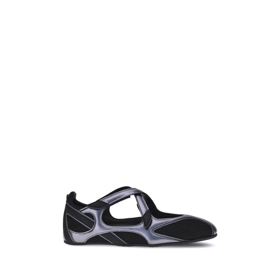 The Attico 60% Polyurethane ballet flat in black