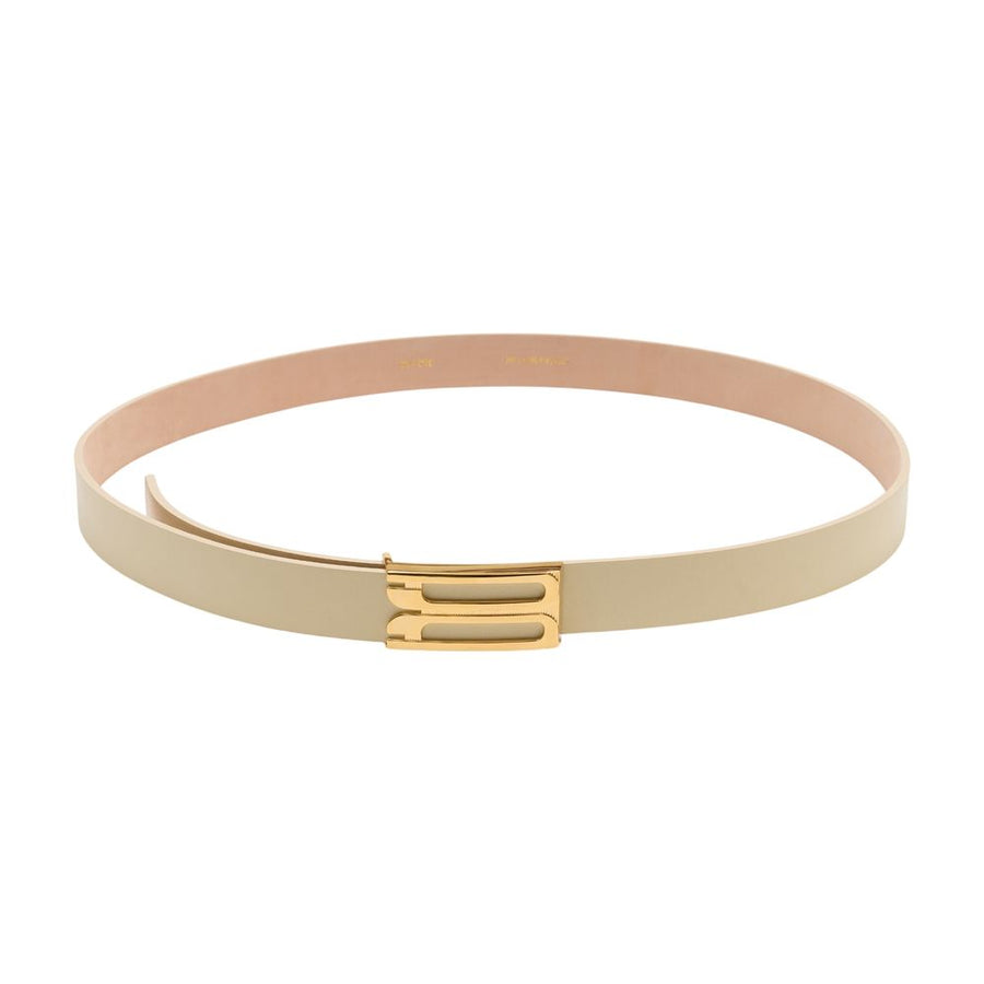Victoria Beckham calfskin belt in beige