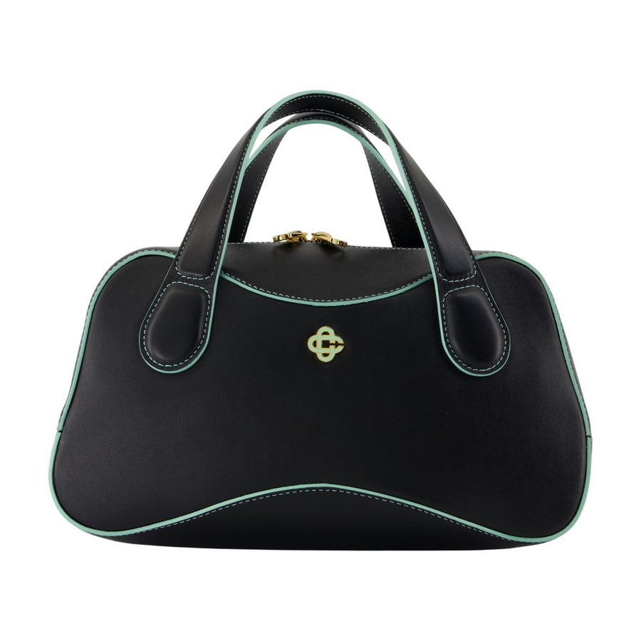 Casablanca Leather top handle bag in black