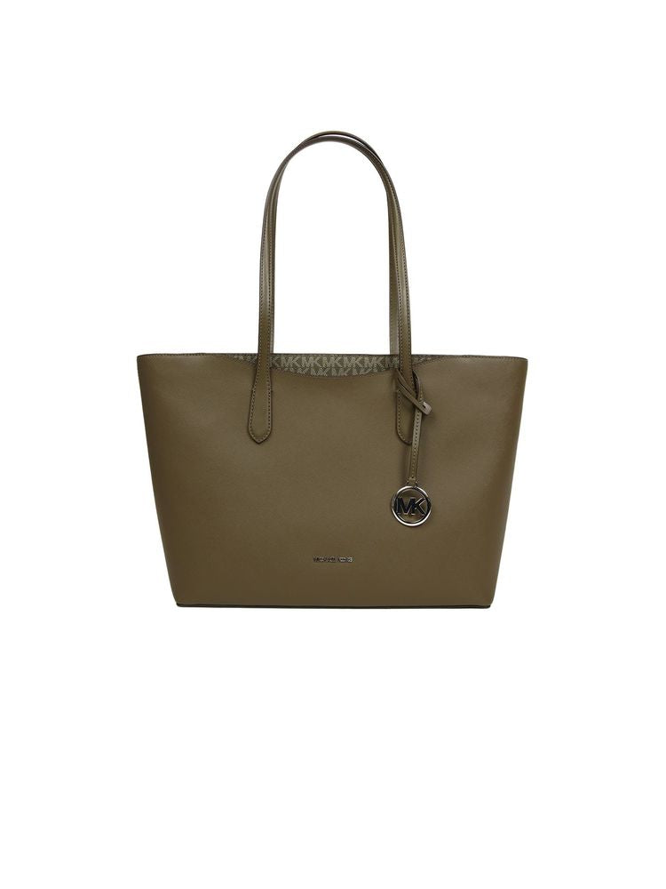 Michael Kors 100% Polyvinyl Chloride tote bag in olive