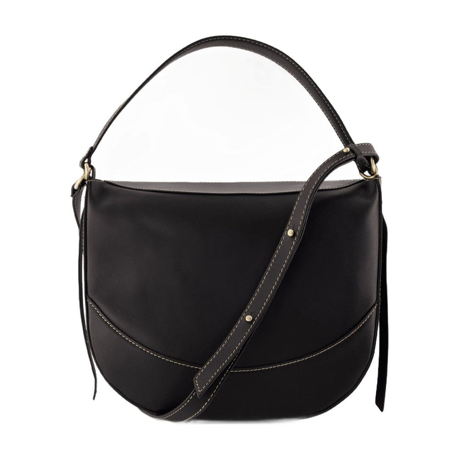 Vanessa Bruno calfskin shoulder bag in black