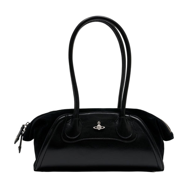 Vivienne Westwood calfskin shoulder bag in black