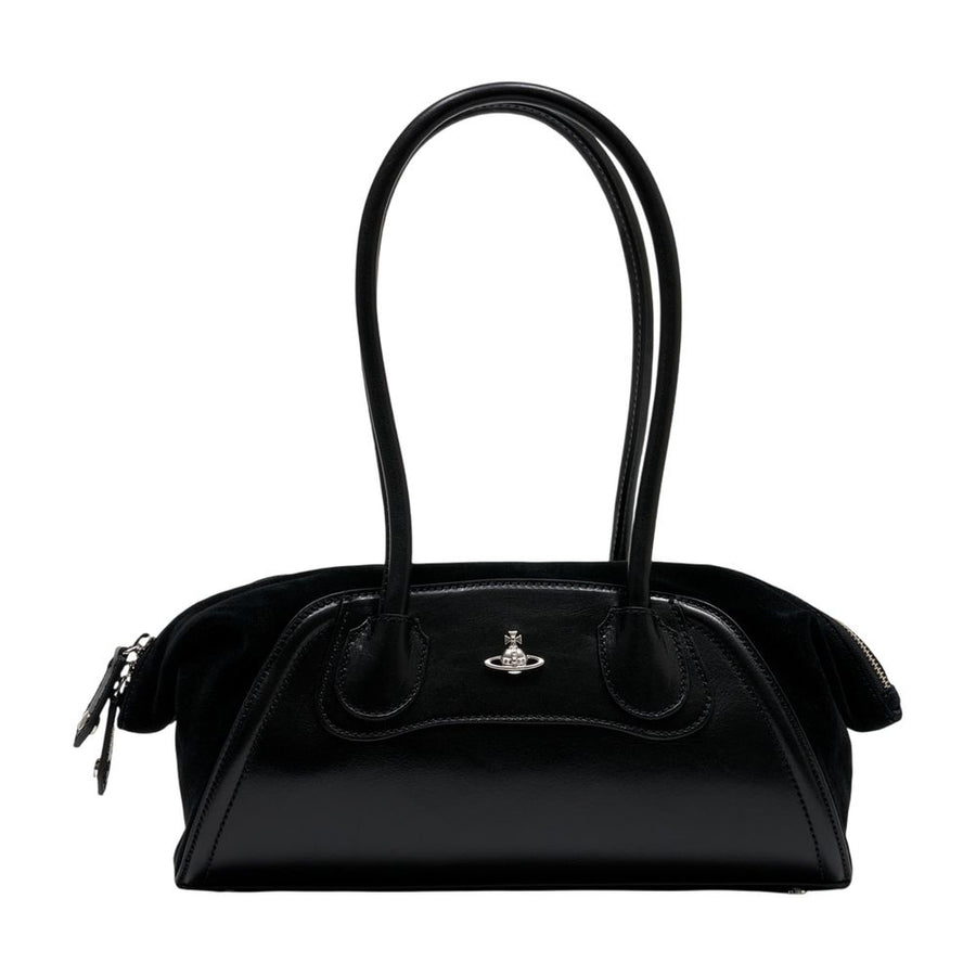 Vivienne Westwood calfskin shoulder bag in black