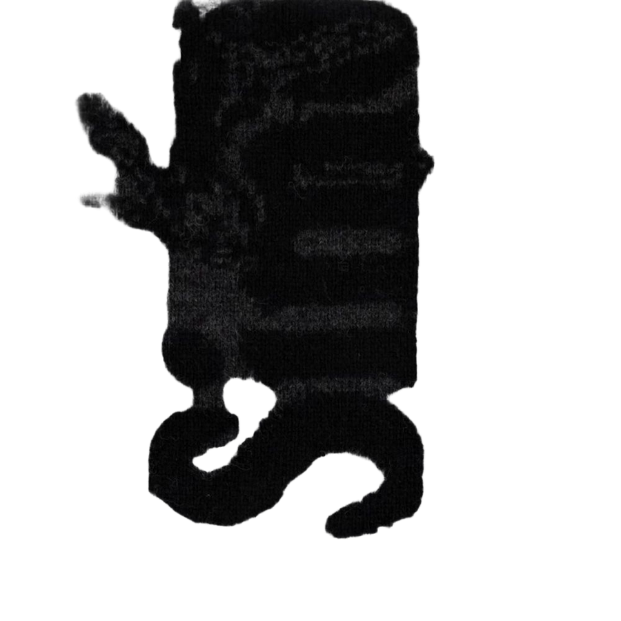 Simone Rocha wool scarf in black