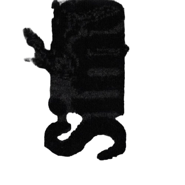 Simone Rocha wool scarf in black