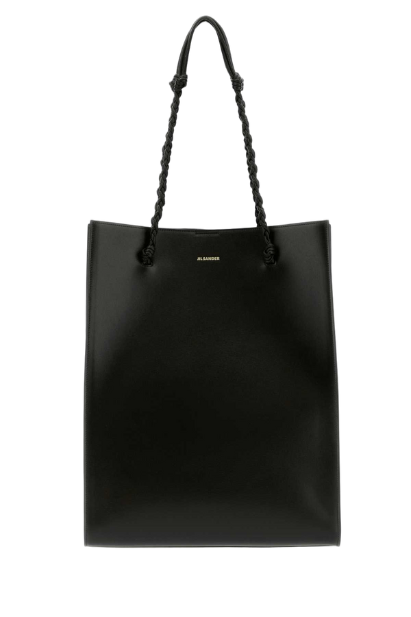 Jil Sander Shopping Exterior: 100% Calf Leather; Lining: 100% Leather shoulder bag in black