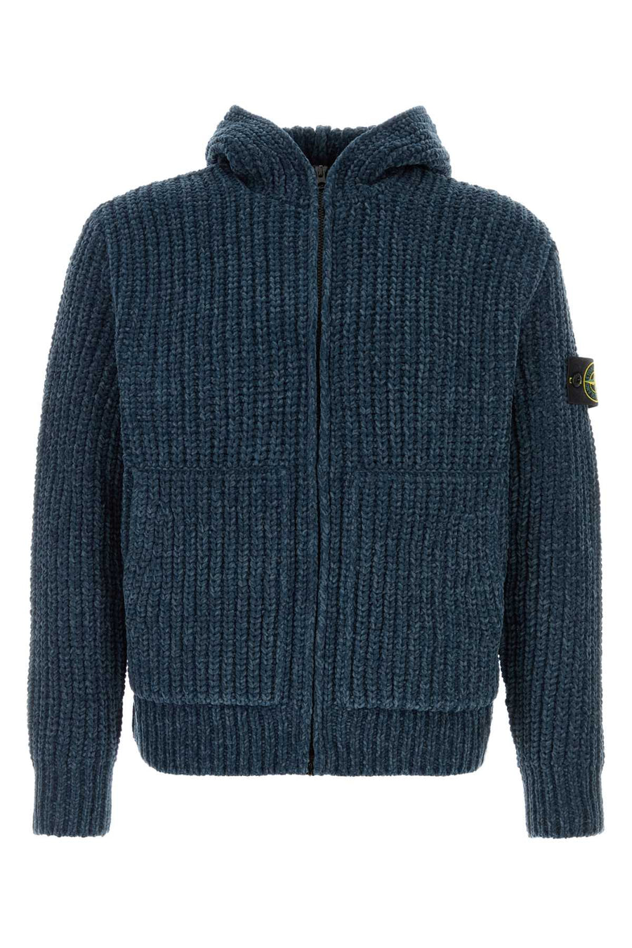 Blue Cotton Cardigan Exterior: Maglie