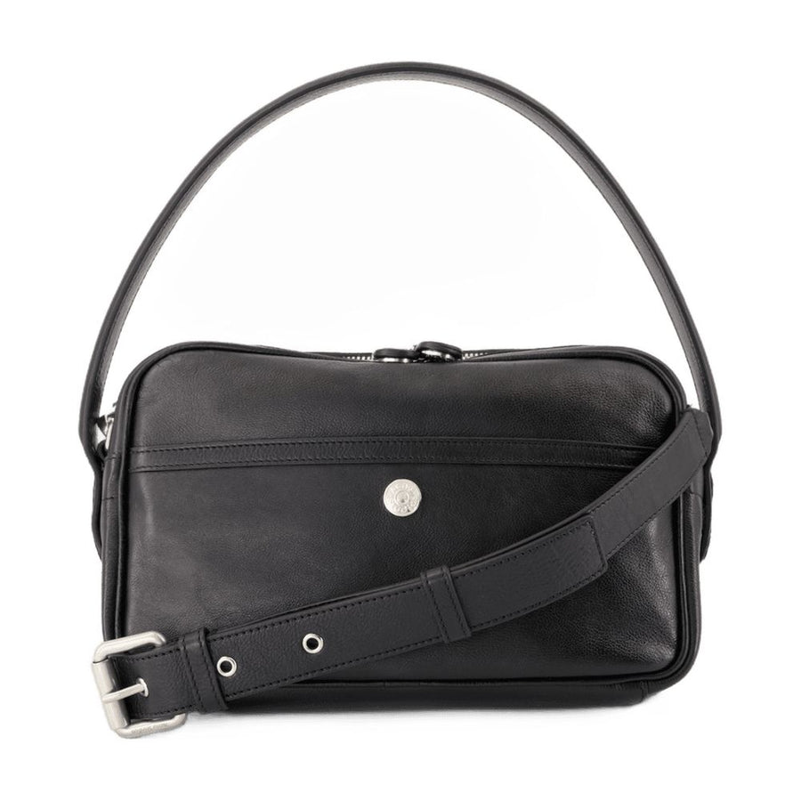 Acne Studios calfskin shoulder bag in black