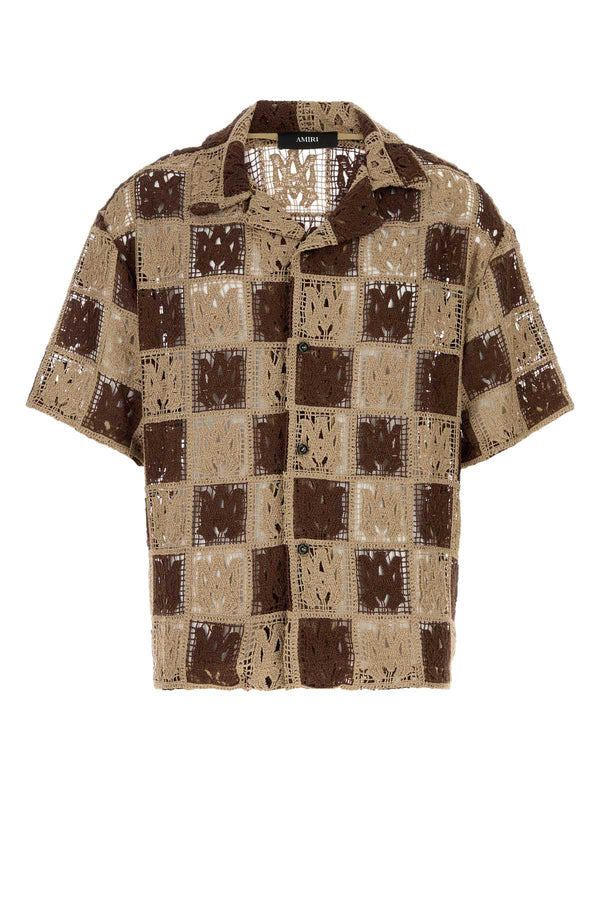 Amiri Quad 100% Polyester shirt in beige