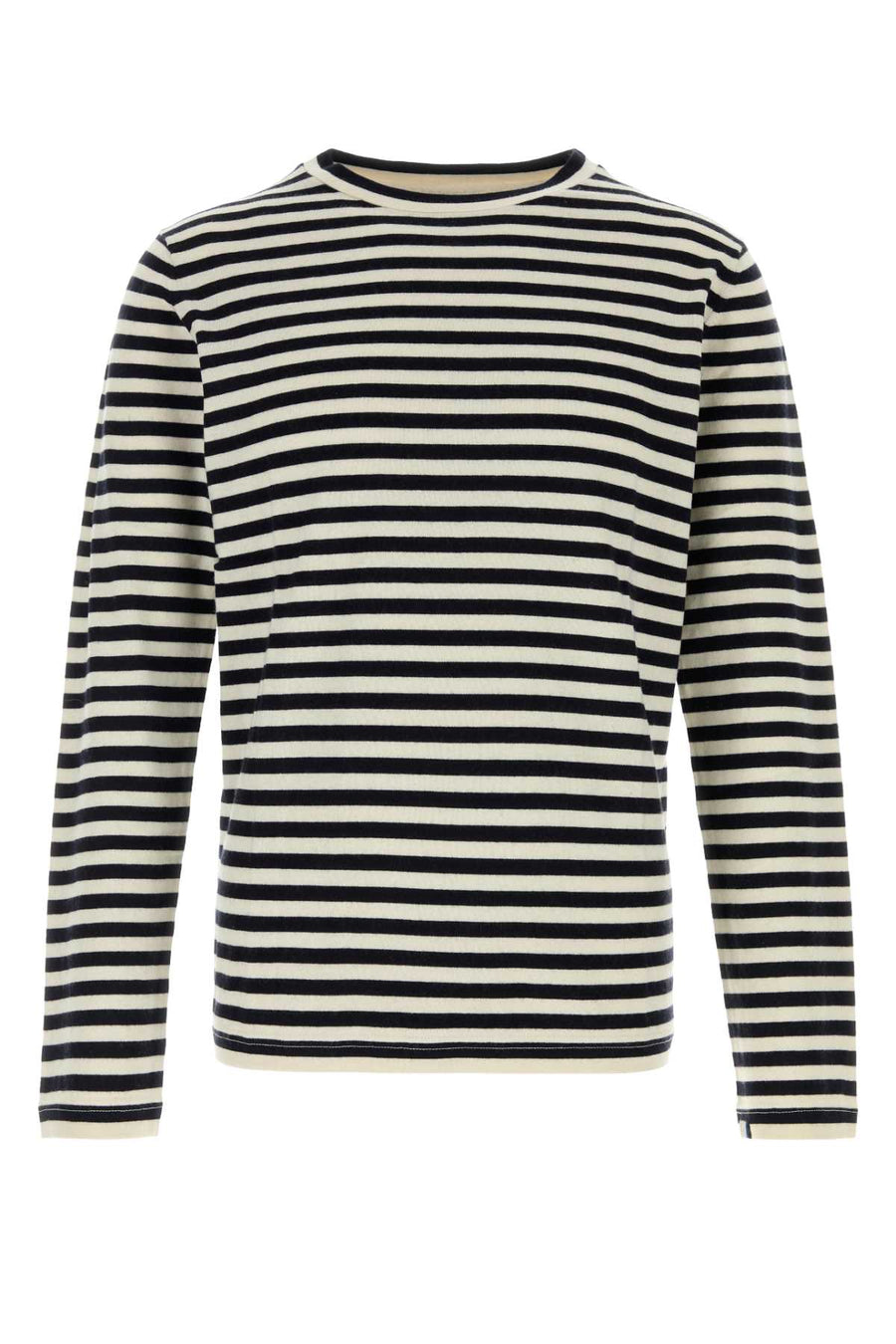 Embroidered Cotton Blend Nâ°500 Sweater Breton Exterior: Cashmere Maglieria