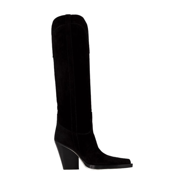 Paris Texas calfskin boot in black