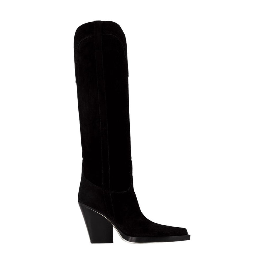 Paris Texas calfskin boot in black