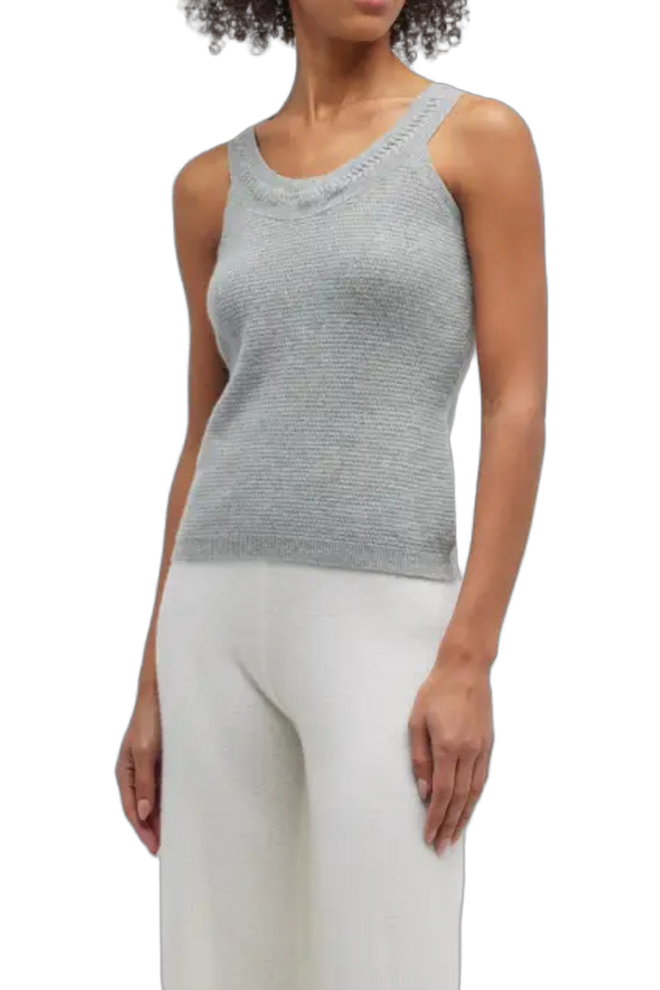 La Perla 70% Wool tank top in gray
