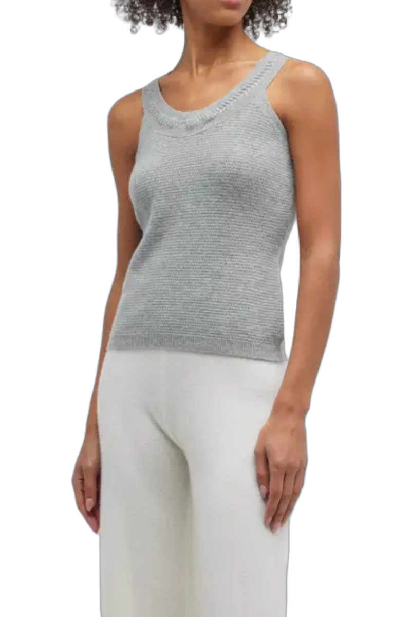 La Perla 70% Wool tank top in gray