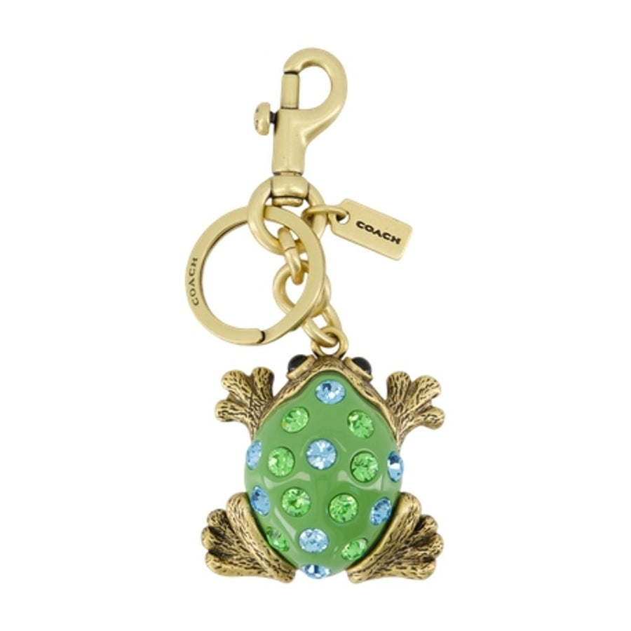 Coach Metal key case in green