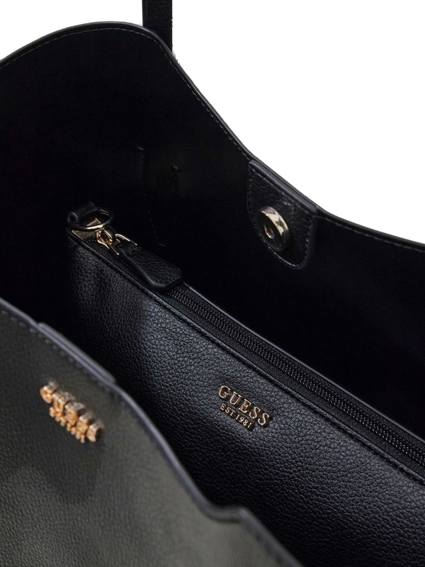 Guess 100% Polyurethane tote bag in black