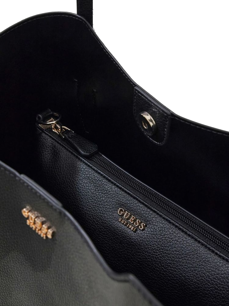 Guess 100% Polyurethane tote bag in black