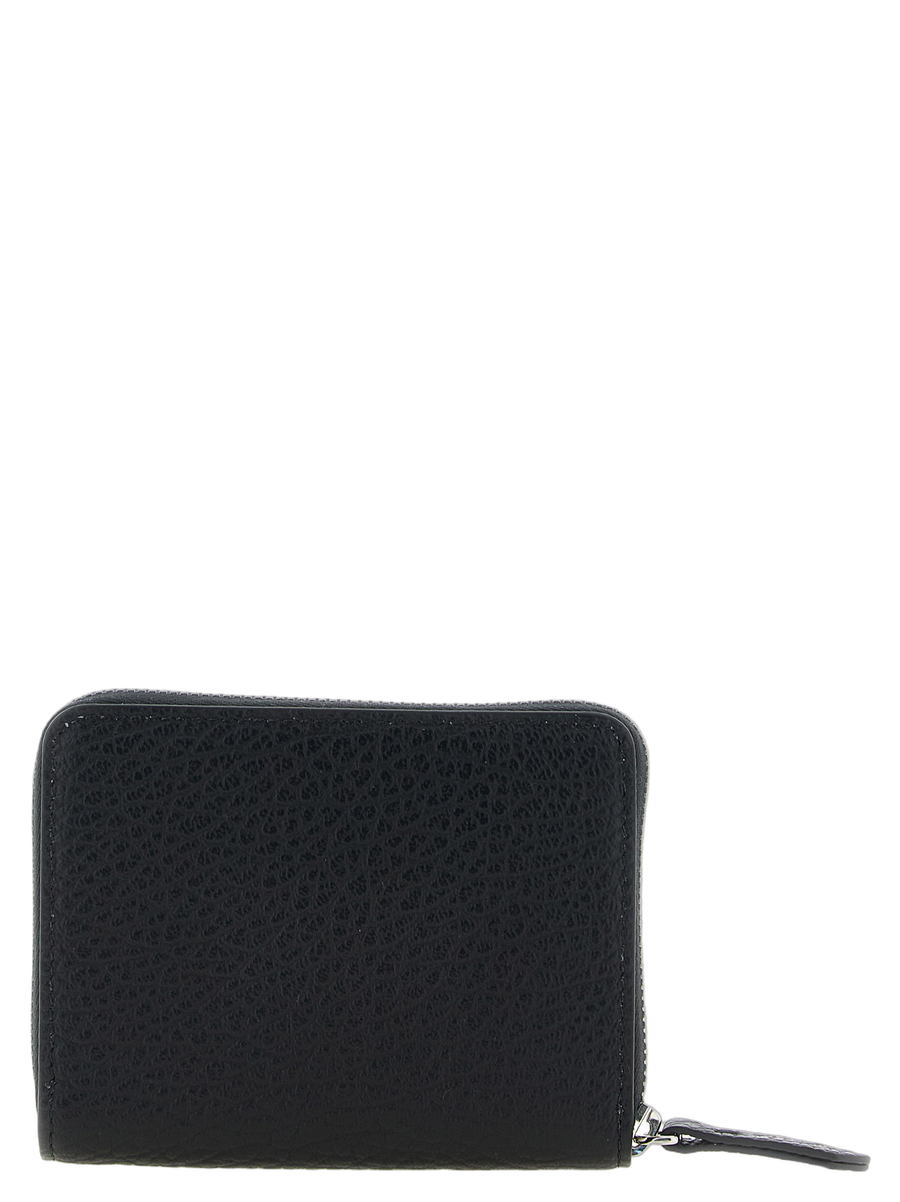Maison Margiela 100% calfskin leather wallet in black