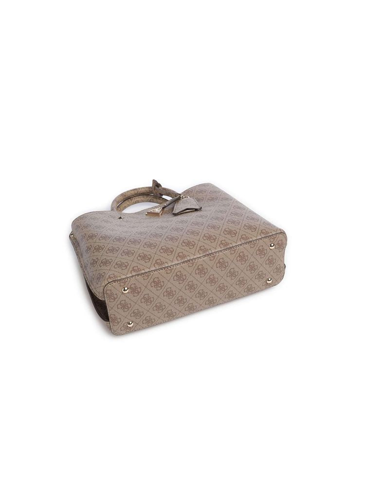 Guess Satchel Bag Latte Logo Polyurethane / Satchel-bags
