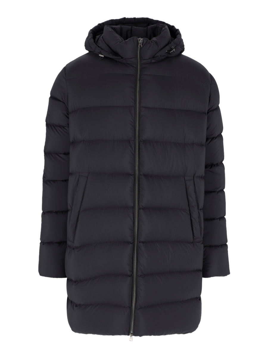 Herno 100% Polyamide down jacket in black