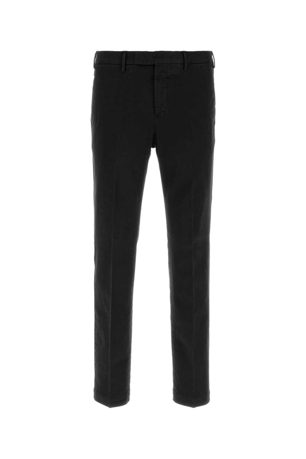 Black Stretch Cotton Pant Nero Exterior: Elastane Pantaloni