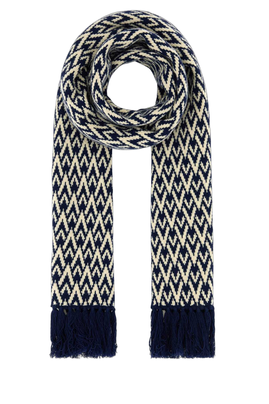 Valentino Garavani Scarf 100% Virgin wool scarf in navy