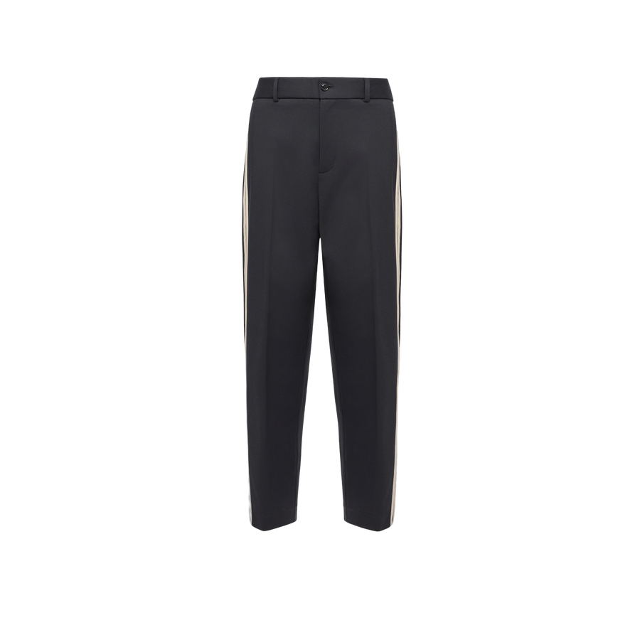 Moncler Technical nylon trousers in navy