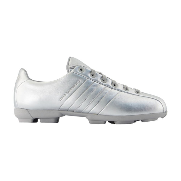 Y-3 calfskin sneaker in silver