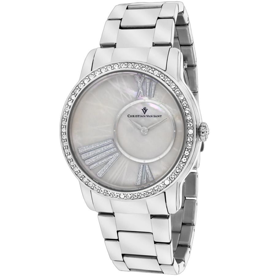Christian Van Sant Stainless steel case watch in white