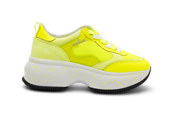 Hogan Leather sneaker in yellow