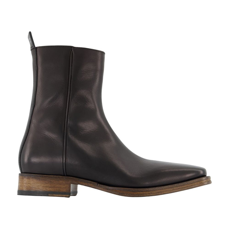 Acne Studios Calfskin ankle boot in black