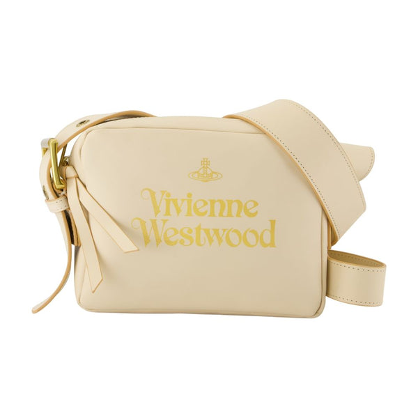 Vivienne Westwood Calfskin crossbody bag in beige