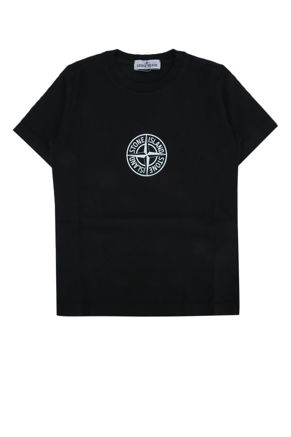 Stone Island Kids 100% Cotton t-shirt in black